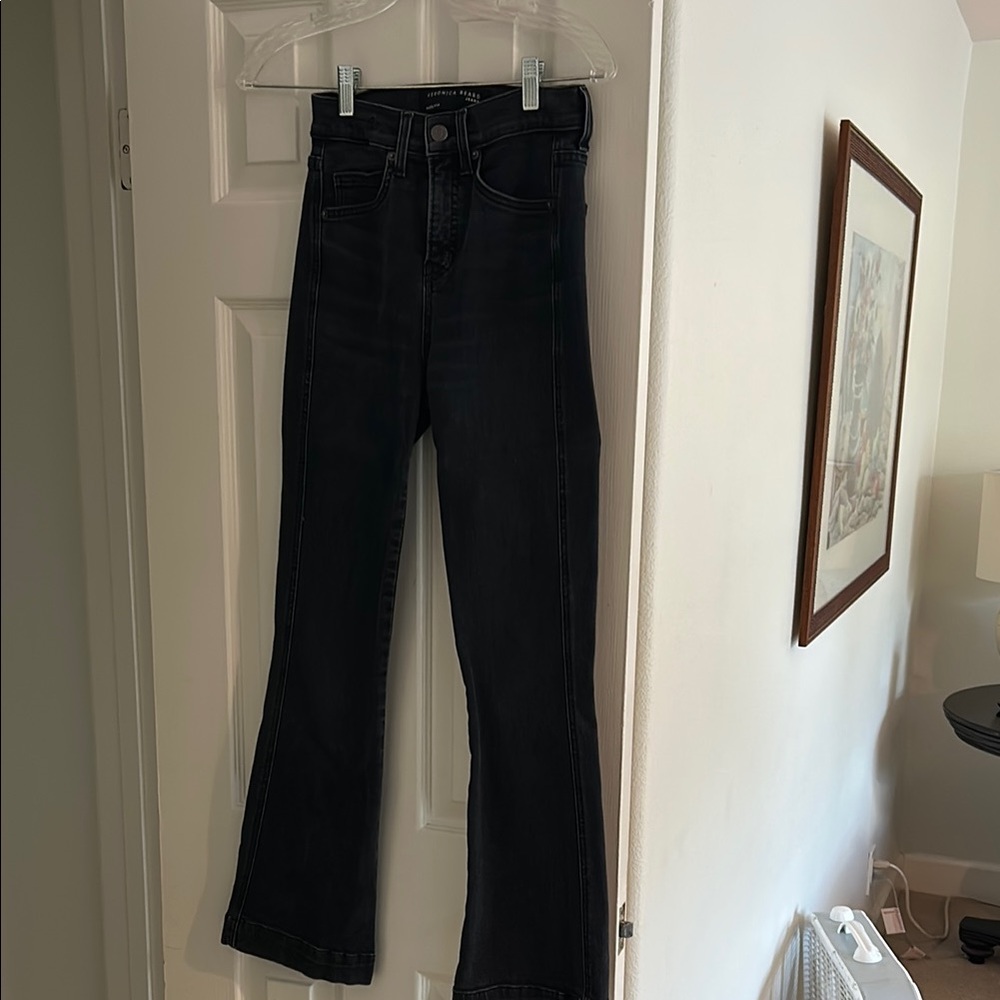 Veronica Beard Carson Kick Flare washed black